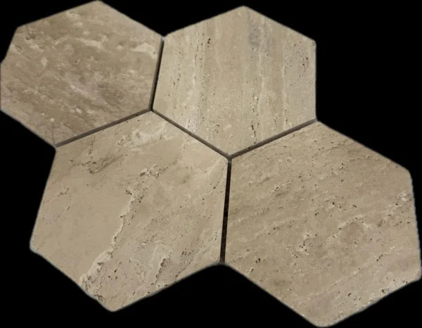 Travertin Hexagon