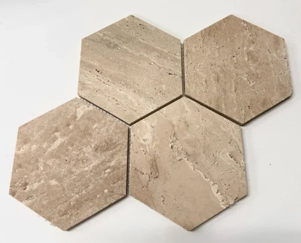 art 707 Travertin Hexagon 150mm