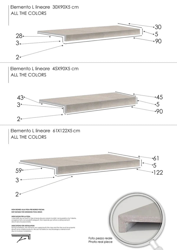 Zwembadrand Keramisch