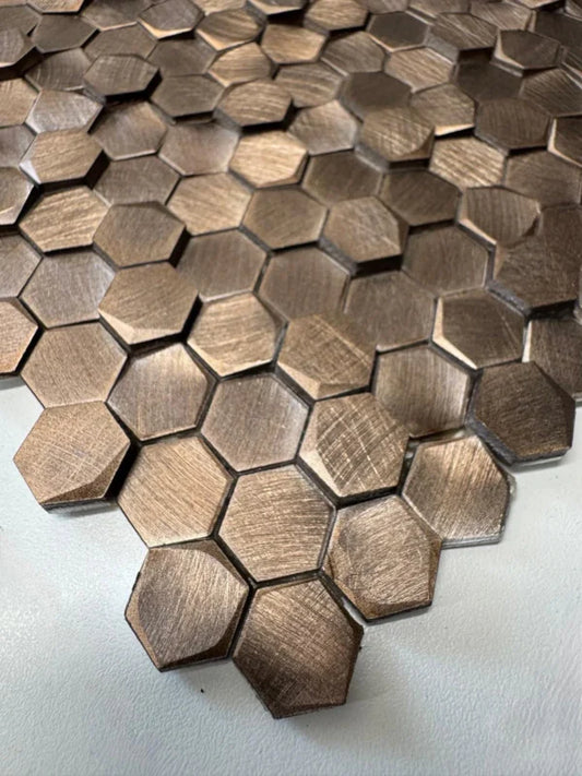 Bronze Colonial Hexagon
