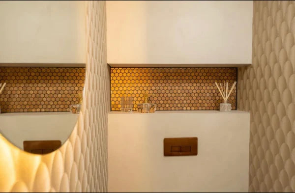 Reflections Copper Hexagon