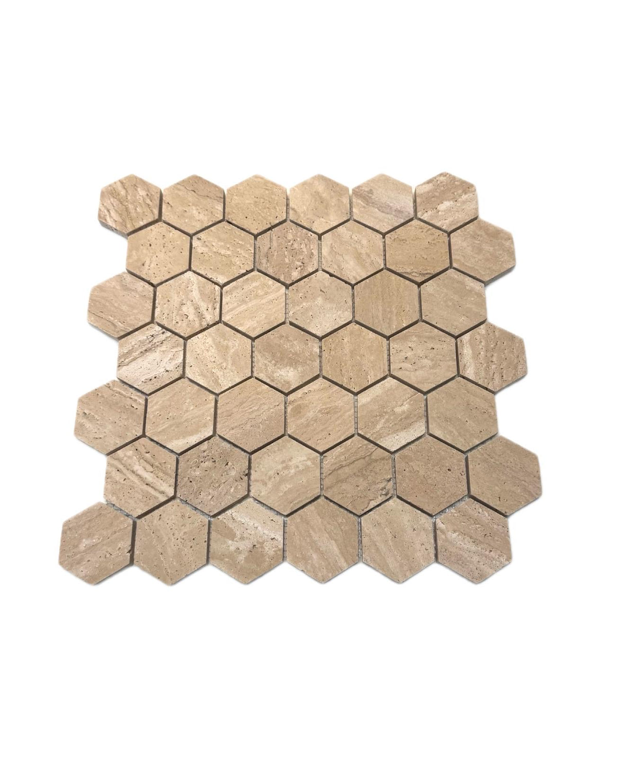 art 708 Travertin Hexagon Marmer 48mm