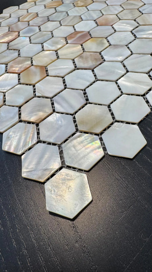 Shell Pearl Yellow Hexagon Yellow