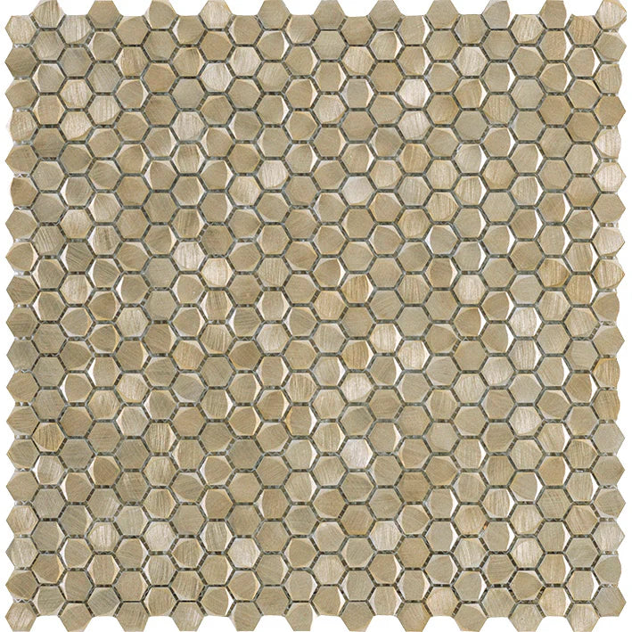 art 728 Hexagon Colonial Gold 10mm