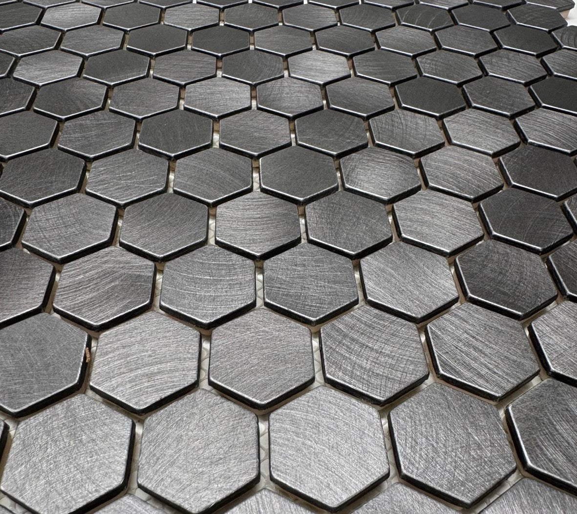 Reflections Gun Metal Hexagon
