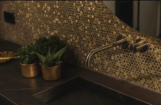 Hexagon tegels in het toilet | Inspiratie