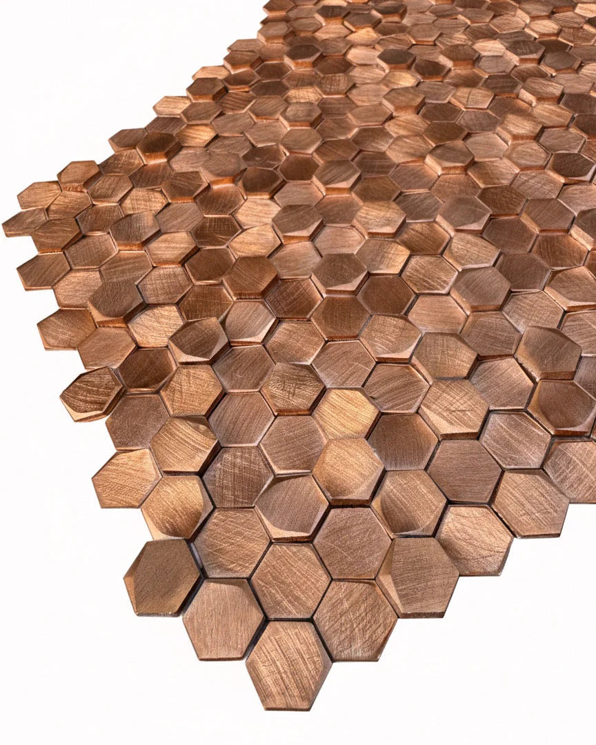 Copper Colonial Hexagon