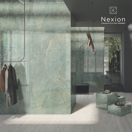 art 785 Natuursteenlook Quartzito Aqua Verde matt | Nexion