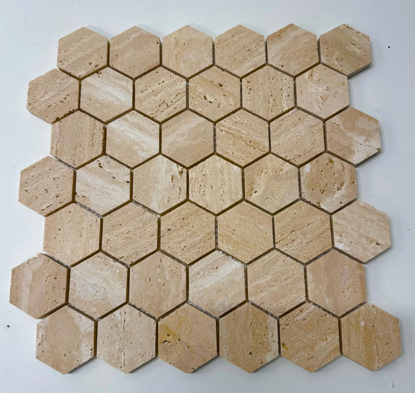 Travertin Hexagon Marmer