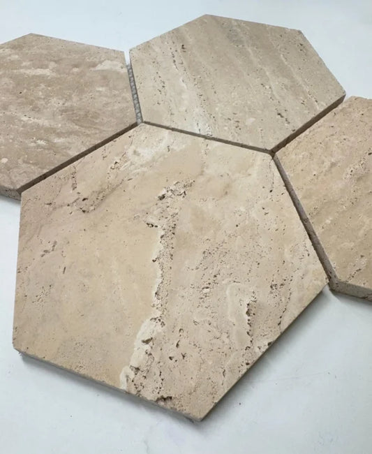 Travertin Hexagon