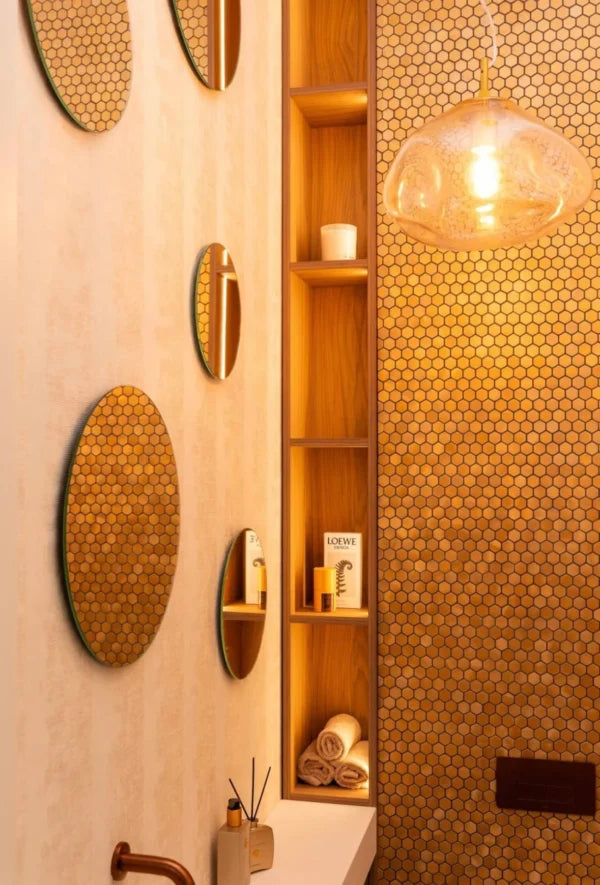 Reflections Copper Hexagon