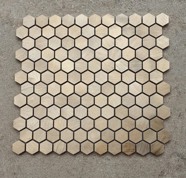 Aluminium Reflections | Hexagon Gold
