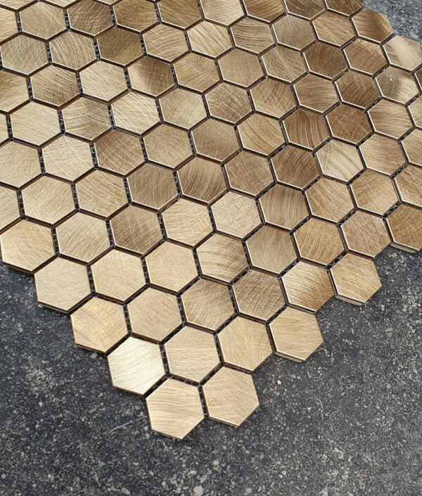 Aluminium Reflections | Hexagon Gold