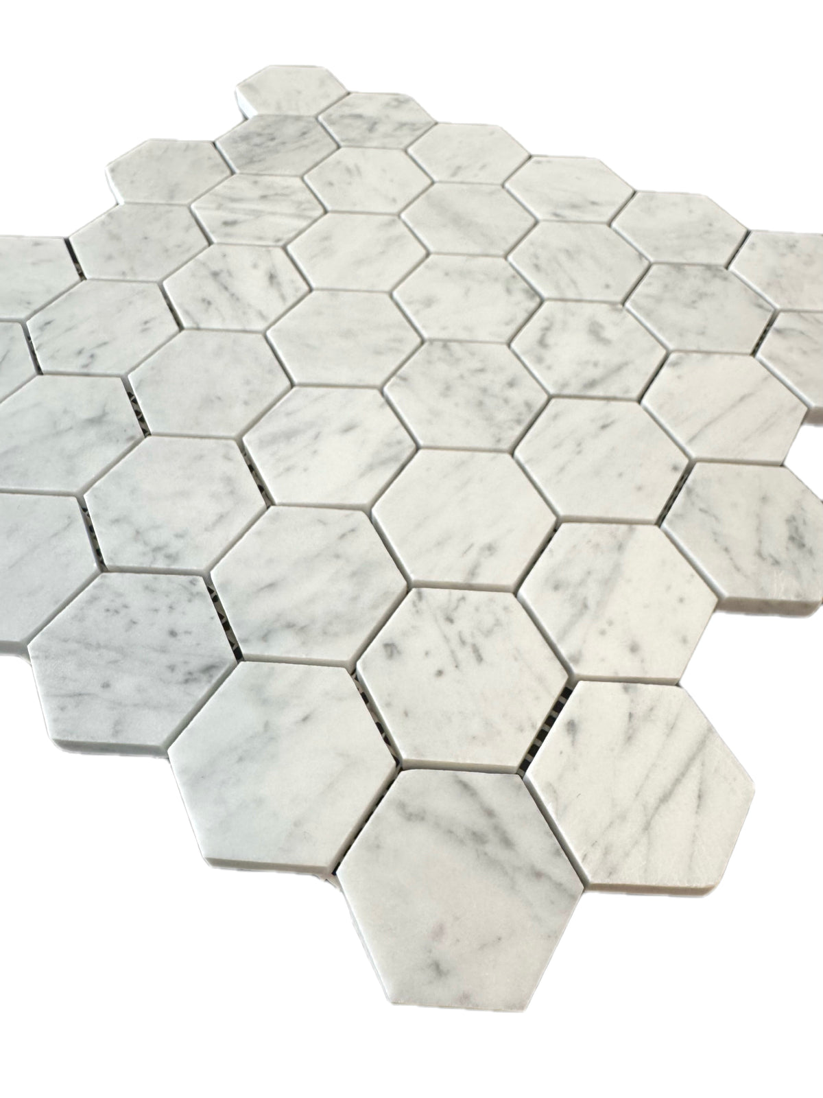 art 720 Marmer Hexagon Bianca Carrara 150mm