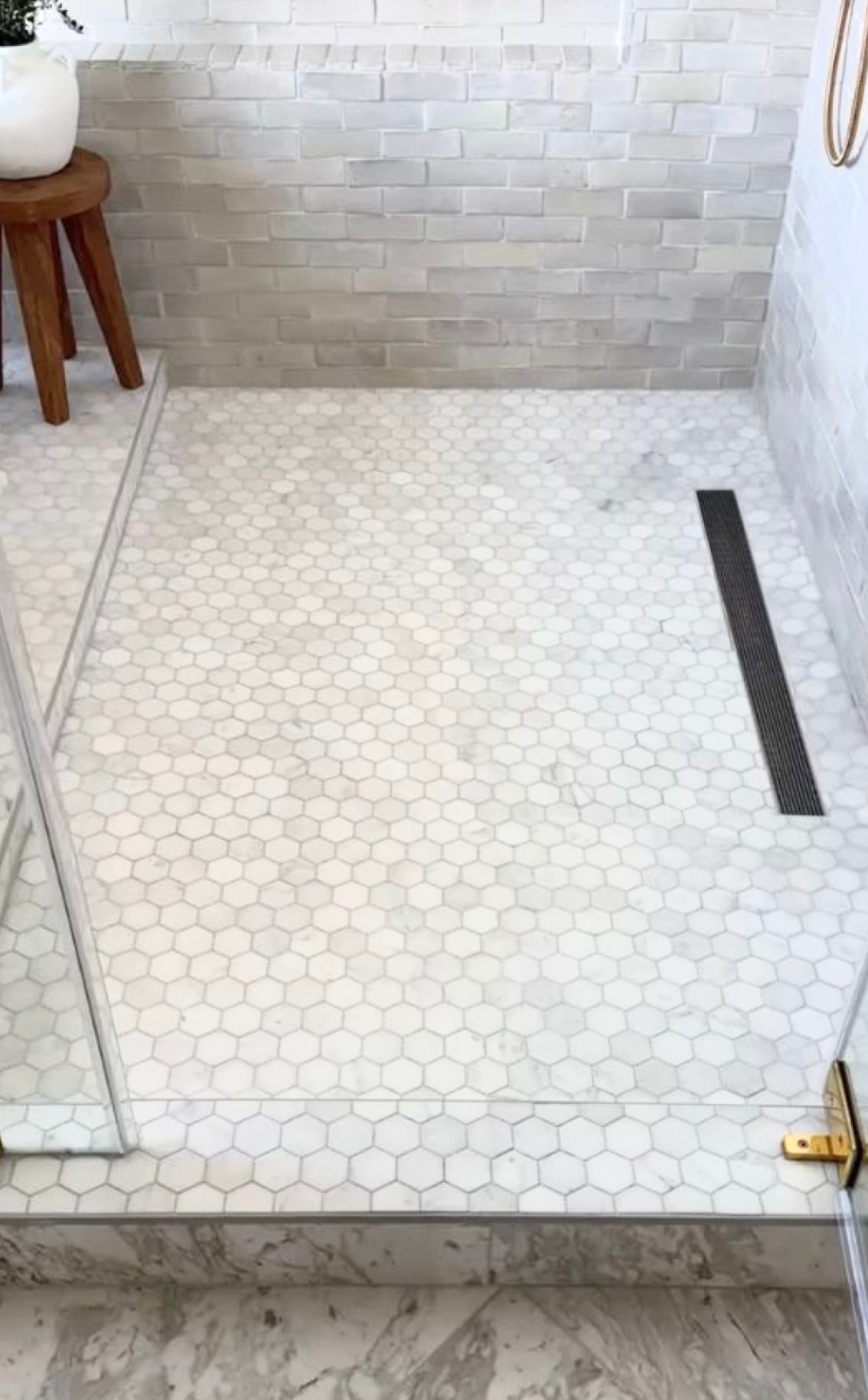 art 720 Marmer Hexagon Bianca Carrara 150mm