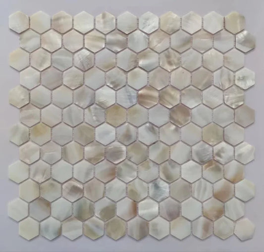 Shell Pearl Yellow Hexagon Yellow