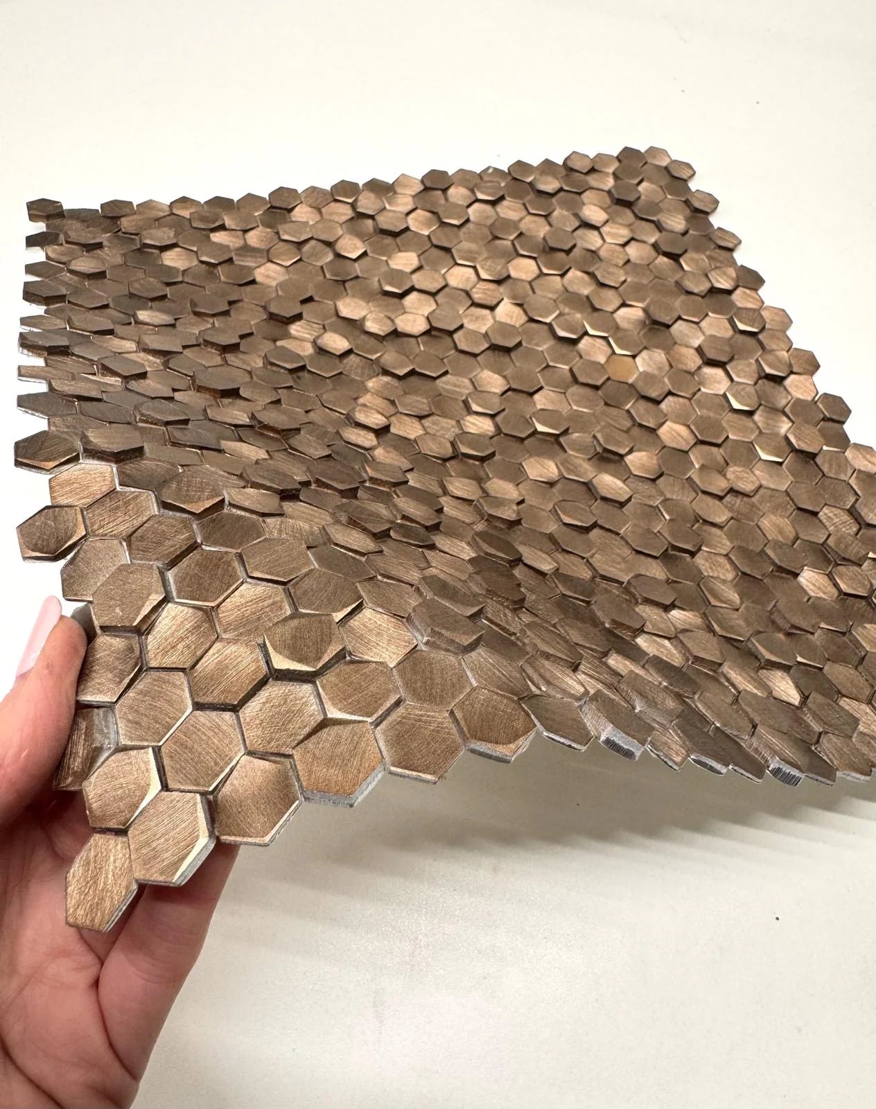 Bronze Colonial Hexagon