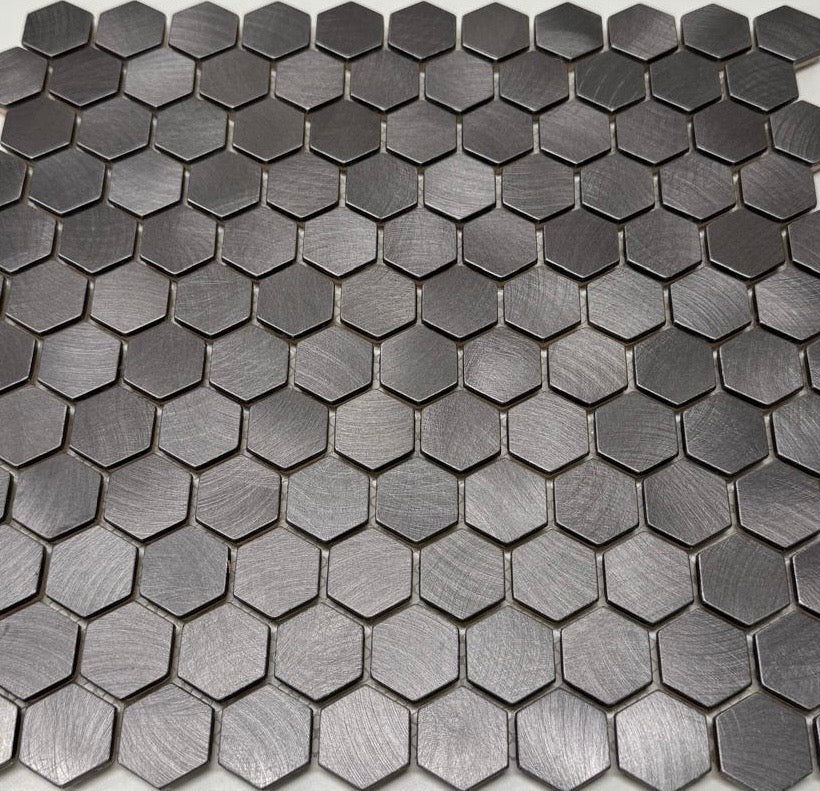 Reflections Gun Metal Hexagon