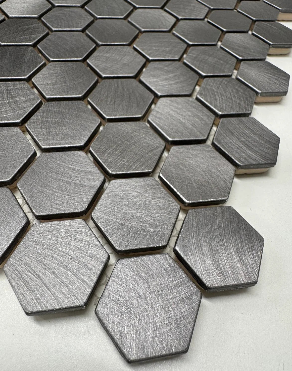 Reflections Gun Metal Hexagon