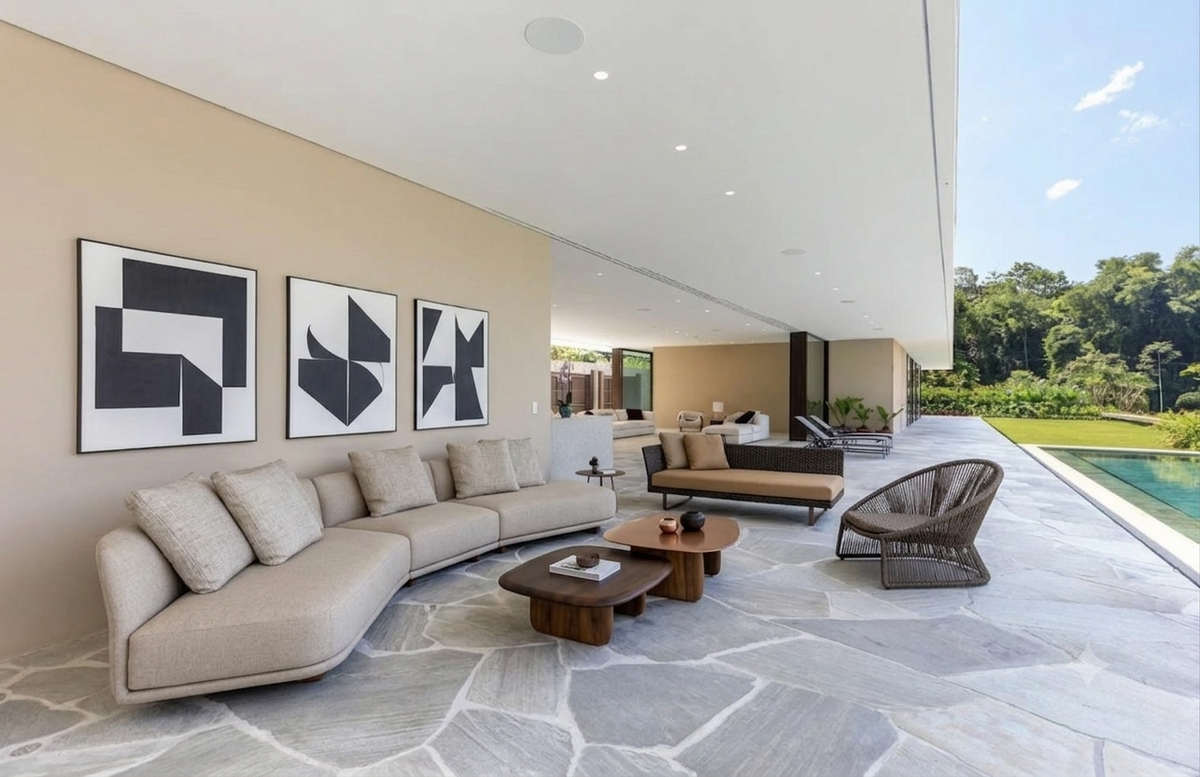 art 782 Flagstones Brasil White 25-40mm 4-8pc M2 Dikformaat geselecteerd materiaal