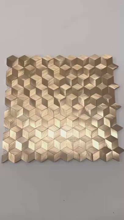 Aluminium 3D Bronze Gold
