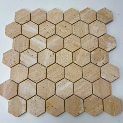 Travertin Hexagon Marmer
