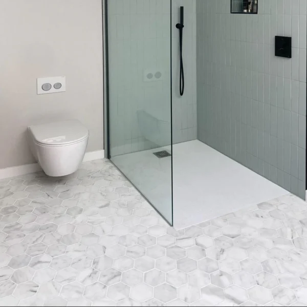 Bianca Carrara Hexagon Marmer - Afbeelding 5