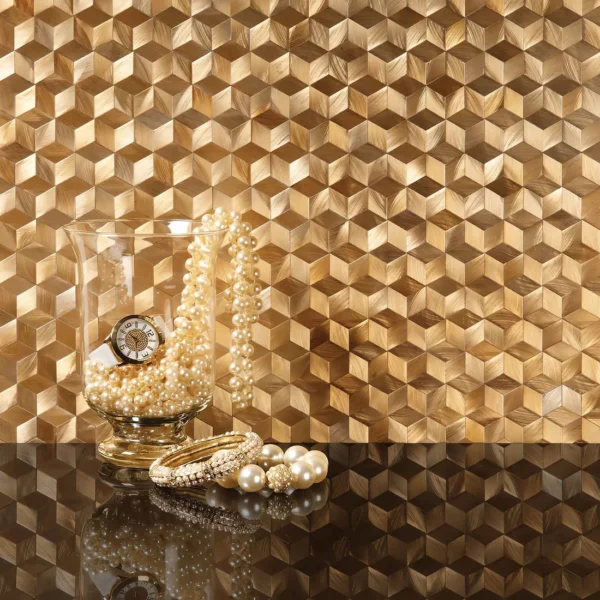 Aluminium 3D Bronze Gold - Afbeelding 3