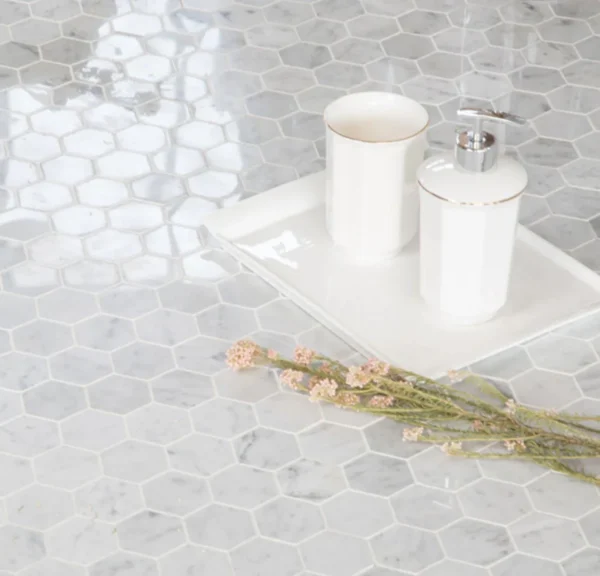 Pearl Shell White Hexagon Schelp - Afbeelding 5