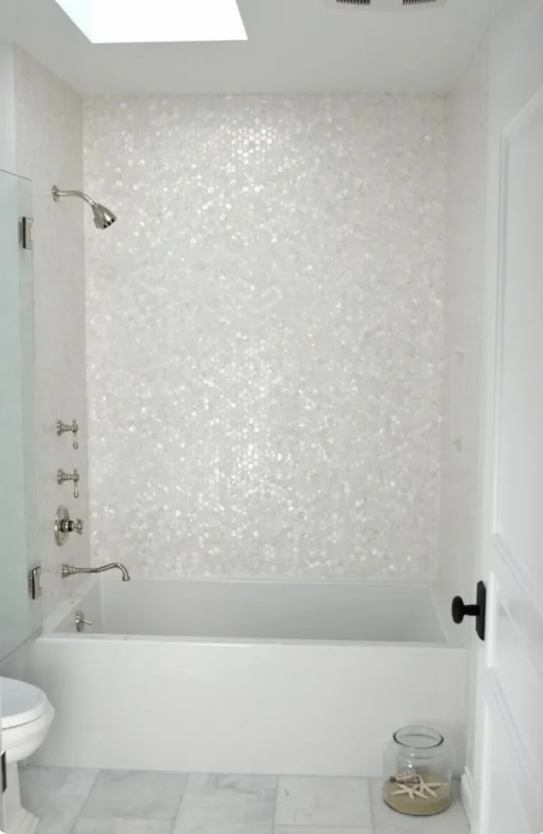 Pearl Shell White Hexagon Schelp - Afbeelding 3